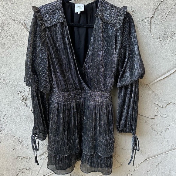 MISA LOS ANGELES Maeryn Metallic Mini Dress size M - Picture 8 of 14